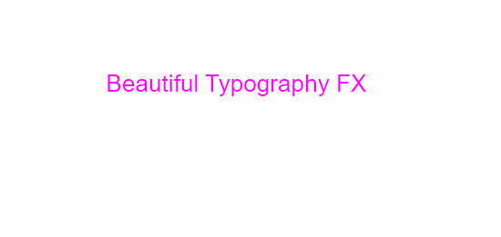 Typography FX screenshot